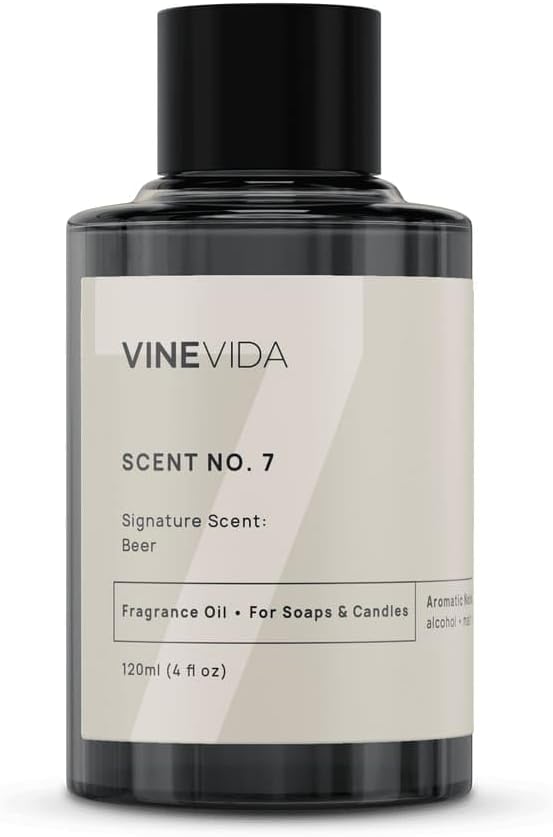 VINEVIDA [4oz] Beer Fragrance Oil for Candle Making and Soap Making - Premium Candle Scents for Soy Candles