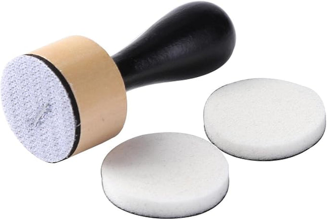 Bundle -Mini Blending Tool Sets,Include 2 PCS Foam Replacment Foam Pads and 20 Pieces Sanding Discs Medium-Grit Sandpaper for Drawing Distressing Blending and Removing the Extra Colors Arts Supplies