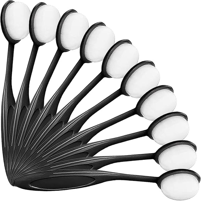 10 Pack Ink Blending Brushes for Card Making, Ink Blending Tool, Blender Brushes for Stamping Scrapbooking Stencil, Ink Blending Brush for Crafter Application Painting (Black Handles)