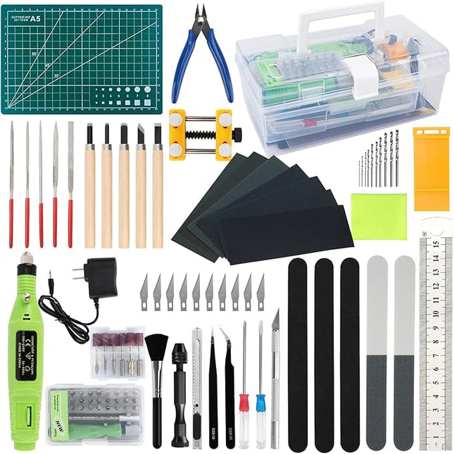 Gundam Tool Kit,103 Pcs Professional Model Tool Kit for Gundam, Modeling Tools for Plastic Models,Gunpla Tool Kits for Adults,Model Building Tools Hobby Tools Craft Set for Repairing and Fixing
