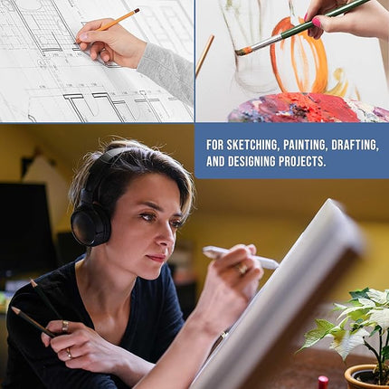 U.S. Art Supply X-Large 26" x 21" Wooden Drawing Board, Adjustable Table Top Easel for Painting and Drawing - Drafting Board with T-Square, Pencil Ledge