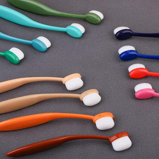 Yoseng 12 Pack Colored Mini Ink Blending Brushes Blenders,Small Ink Blending Tool for Card Making,Craft Broad Application Assortment Paper Crafter Color Code Handle (Brush Head Size 0.5 Inches)