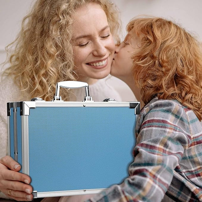 Art Supplies, 144-Piece Deluxe Art Set Professional Art Kit with Portable Aluminum Case, Crafts Drawing Painting Kit for Gifts Adults Kids Artists